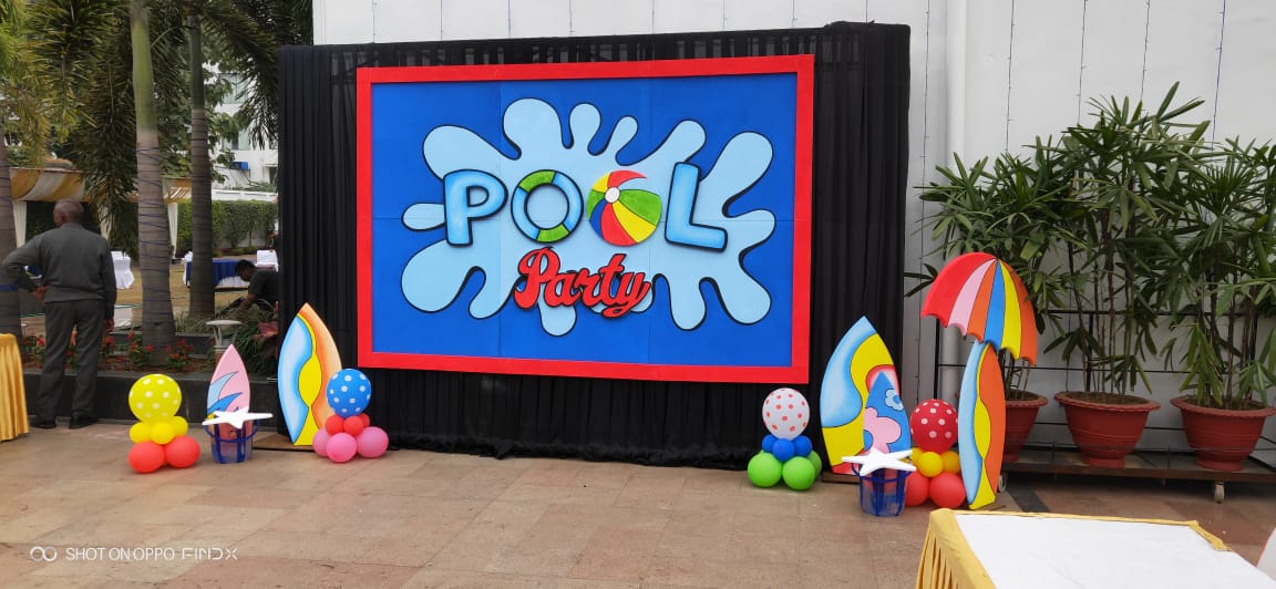  Pool Party Welcome Board